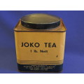 Vintage JOKO Tea Tin Blik  1lb Nett  Afrikaans en Engels