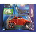 Hot Wheels VOLKSWAGEN VW Beetle Baja Bug ( Bronze/Red  ) with HW flame. Full metal model