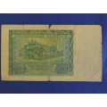 POLISH Bank Note 1940 Poland 50 Zlotych (Visable watermark)