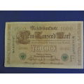 Reichsbanknote German Bank Note 1000 Mark 1910