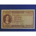 South African Reserve Bank R1 One Rand Bank note G RISSIK Replacement Note Z2