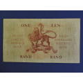 South African Reserve Bank R1 One Rand Bank note G RISSIK Replacement Note Z2