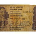 South African Reserve Bank R5 Five Rand Bank note G de Kock Replacement Note X5