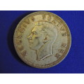 1952 SA Union 5 Shilling Crown Silver coin.