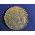 1885  Silver Pesso coin from Chile .900 Silver  RARE gradable coin
