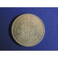 1936 SA Union 2 1/2 Shilling Half Crown silver coin RARE gradable coin