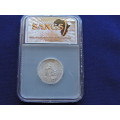 1943 SA Union 1 Shilling Silver Coin Graded AU 55