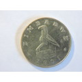2001 $1 Zimbabwe dollar coin  UNC