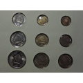 SA 1989 NEW COIN SERIES PATTERN PIECES by SAM ( South African Mint )