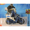 Hot Wheels HONDA Super Cub Custom Scooter motorbike motorcycle ( White & dark blue )