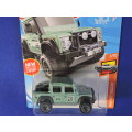 Hot Wheels Land Rover Defender Double Cab ( Teal #822 ) Long Card