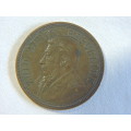 1892 ZAR 1 Penny Coin  1D   Paul Kruger coin