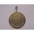 1958 2 1/2 Shilling Half Crown Coin pendant jewellery piece