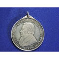 Africana KRUGERSTANDBEELDVERSKUIWING Paul Kruger Medallion in Sterling S.A.M Silver