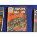 Vintage War Comic Books Boek  x5  C1970`s & 80`s