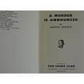 A murder is announced.  Agatha Christie  1st Edition 1950  Book boek