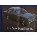Ford Escort advertising brochure.  Awesome pics   # LOOK #