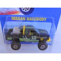 Hot Wheels NISSAN Hardbody 4x4 Truck Bakkie ( Black #10 ) Like Datsun