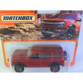 MATCHBOX FORD Bronco ( Red 21/100 ) Like Hot Wheels