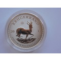1 oz Fine Silver .999 2017 KRUGERRAND Coin with Privy mark Launch Edition Encapsulated & Certificate