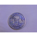 Proof 1992 Protea R1 Silver Coin  Soli Deo Gloria  Low mintage coin in SA Mint blue box