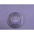 Proof 1992 Protea R1 Silver Coin  Soli Deo Gloria  Low mintage coin in SA Mint blue box