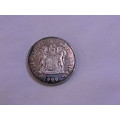 Proof 1990 R1 Silver Coin Springbok in SA Mint blue box  ,925 Silver content
