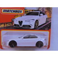 Matchbox Alfa Romeo Giulia  ( White )  Like Hot Wheels