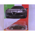 Matchbox Alfa Romeo 4C Coupe  ( Charcoal ) ITALY 1/12  Like Hot Wheels