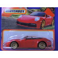 Matchbox PORSCHE 911 CARRERA Cabriolet ( Red Gold Rims ) like Hot Wheels