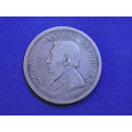 1895 ZAR 2 1/2 Shillings ( Half Crown ) Paul Kruger .925 Sterling Silver coin