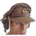 WW2 SOUTH AFRICAN AIR FORCE CRUSHER CAP WITH HEADPHONES