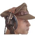 WW2 SOUTH AFRICAN AIR FORCE CRUSHER CAP WITH HEADPHONES