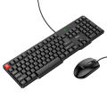 Hoco GM16 USB Ergonomic Wired Business Keyboard & Mouse Set