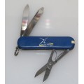 Victorinox - 58mm - Swiss Army Knife - (Classic SD) Blue with logo