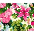 Martha Negley Flower Market Quilting Fabric (Bunches in Pink) 0.5 yard - Rare OOP