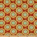 Amy Butler Soul Blossoms Quilting Fabric (Buttercups in rust) 0.5 yard - Rare OOP