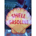 Shell gasoline painted shellshape sign
