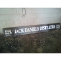 jack daniels distillers wooden painted sign