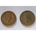 United Kingdom - 2 two Shilling coins