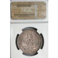 1896 ZAR 2 1/2 Shillings NGC AU 55