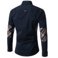Men Shirt-Navy and Red