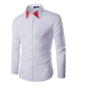 Men's Shirt-White and Red