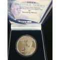 # 2006 R1 Silver Proof Coin - Protea Series - Desmond Tutu - Mintage 1375 COA 0019 #