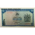 Rhodesian 10 Shillings Note of 18 April 1978 Salisbury No: L98/472743 to 472750.