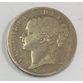 1845 Victoria Young Head Silver Cover Fine.