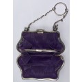 Turn of the Century Stirling Silver (80gr+/-) Mini Finger Handbag.