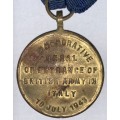 WWII, 8th Army Commemorative Medal of the Allied Armies In Naples in 1943.