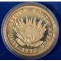 1992 SILVER ONE RAND - SOLI DEO GLORIA  PROOF COIN