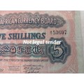 EAST AFRICAN CURRENCY BOARD : S HILLINGS NOTE JUNE 1939